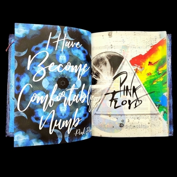 The Beatles And The Greats Art Junk Journal Retro Music Mixed Media Custom Book - Picture 7 of 12